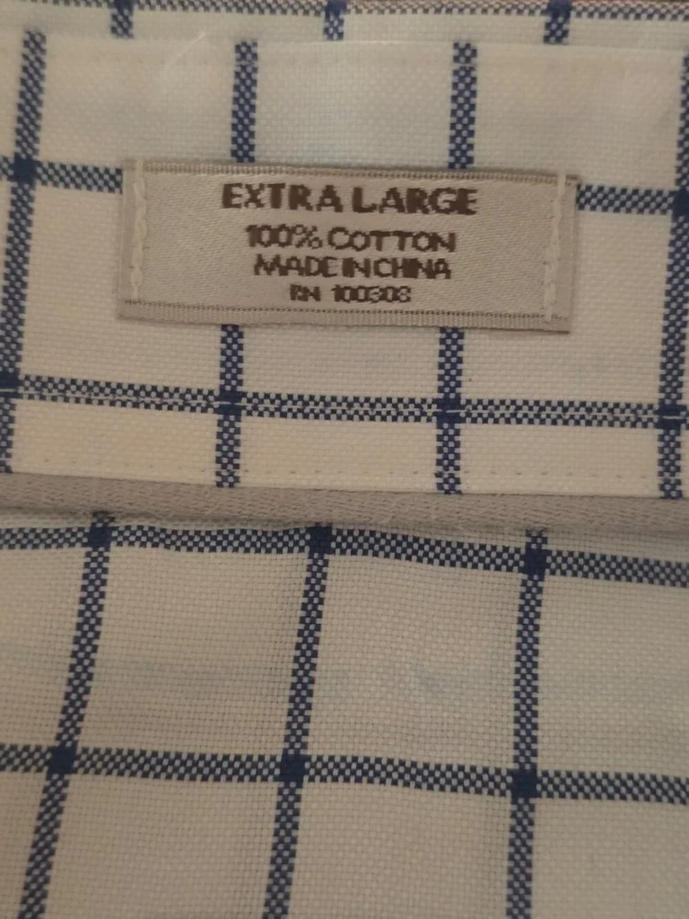 Peter Millar Nanoluxe Easycare Dress Shirt Mens XL White Navy Windowpane Check - Picture 4 of 8
